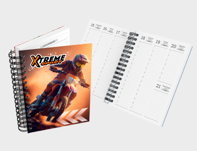 Agenda Semanal A5 2025 Capa Maleável 58 Páginas 14,95x21cm (Couchê 300g Laminação Fosca) - 4x0 - 25 unid