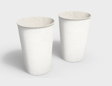 Copo de Papel Biodegradável Sem Impressão 440ml Sem Verniz 8,5x11cm	 - Sem Impressão - 100 unid