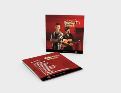 Envelope para CD Supremo Metalizado Verniz Total Frente 12,6x12,5cm Com Cola - 4x0 - 100 unid