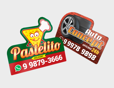 Ímã de Geladeira em PVC 4x5cm - 4x0 - 500 unid