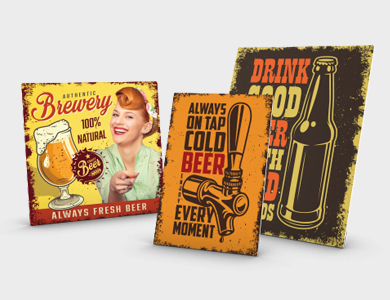 Kit de Quadros Decorativos em MDF 3mm 30x30cm - 4x0 - 1 unid