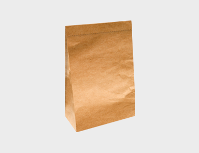 Saco para Delivery Sem Impressão Médio até 10kg Papel Kraft 21x36x10cm - Sem Impressão - 500 unid